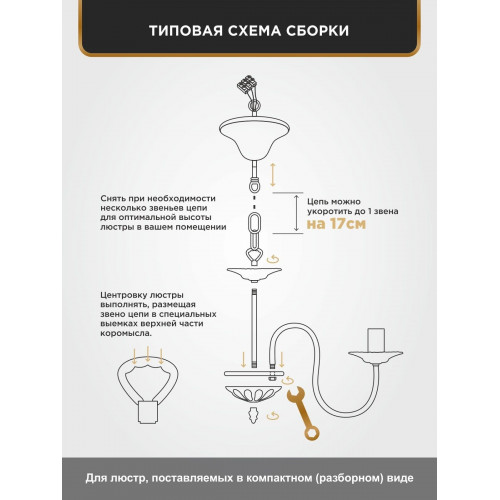 Люстра с птичками подвесная 6 плафонов S2615-6 Петрасвет